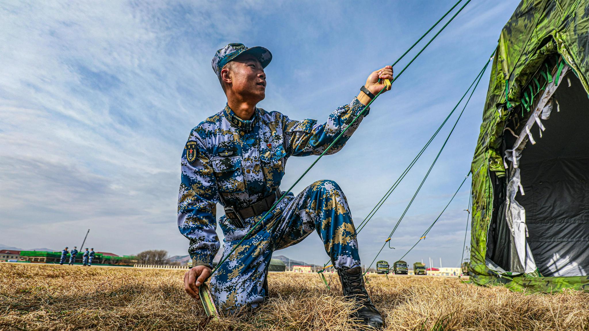 练为战冬日的演训场就是这么燃