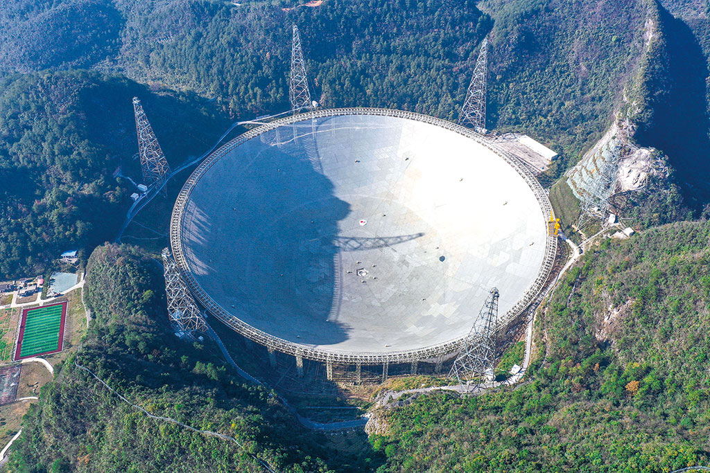 截至目前,被誉为"中国天眼"的500米口径球面射电望远镜已发现509颗