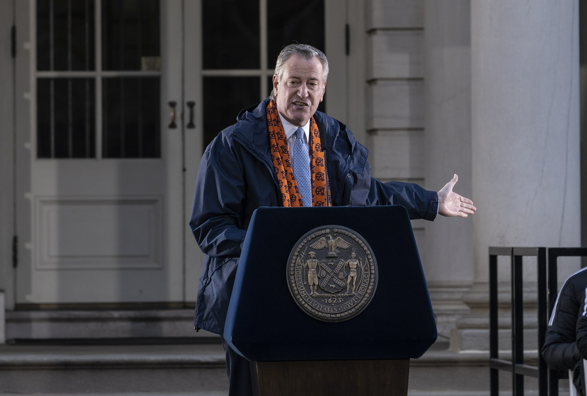 纽约市长白思豪 图源:视觉中国