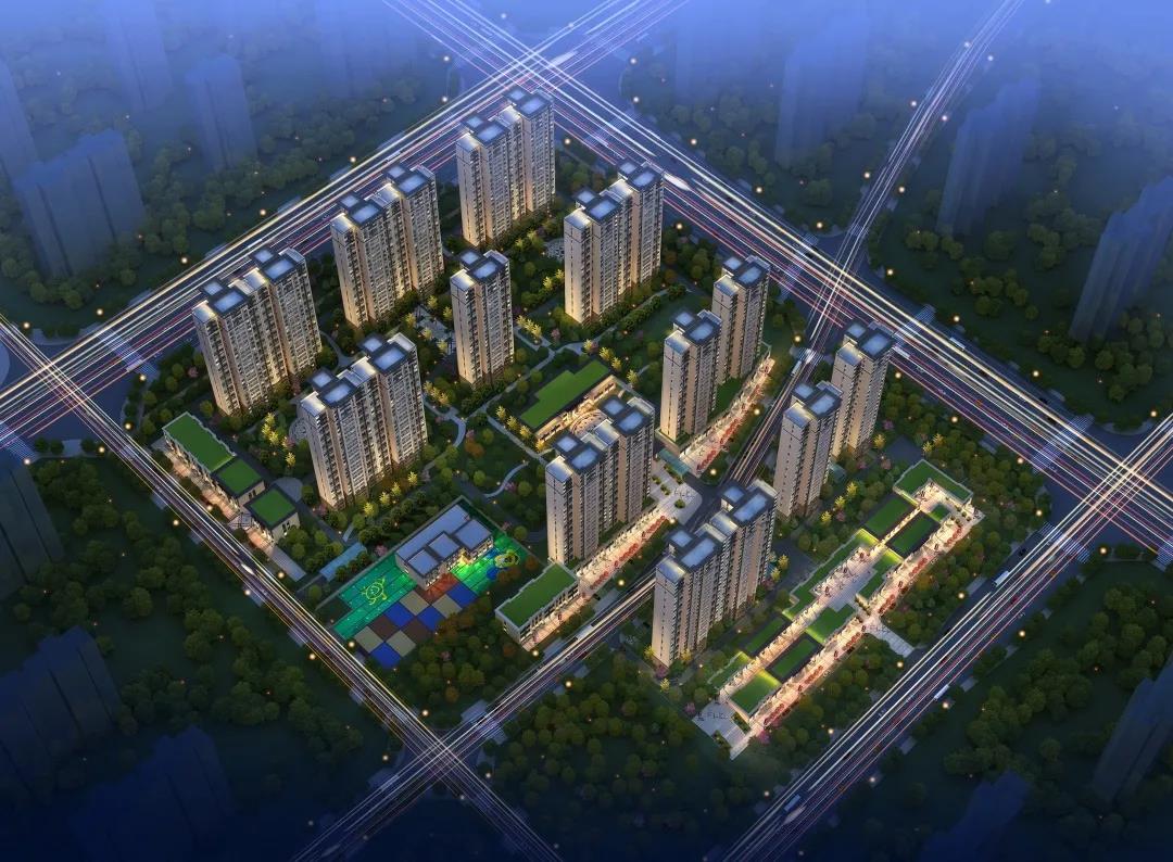 丹河新城府城一期回迁楼9栋住宅楼主体结构全部顺利封顶