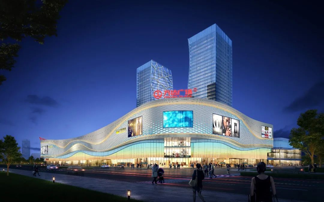 外立面效果图龙泉万达广场通过引入万达体系内"主题街区 数字化愈销