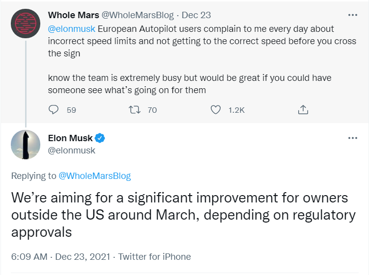 特斯拉将向非美车辆发布Autopilot改进