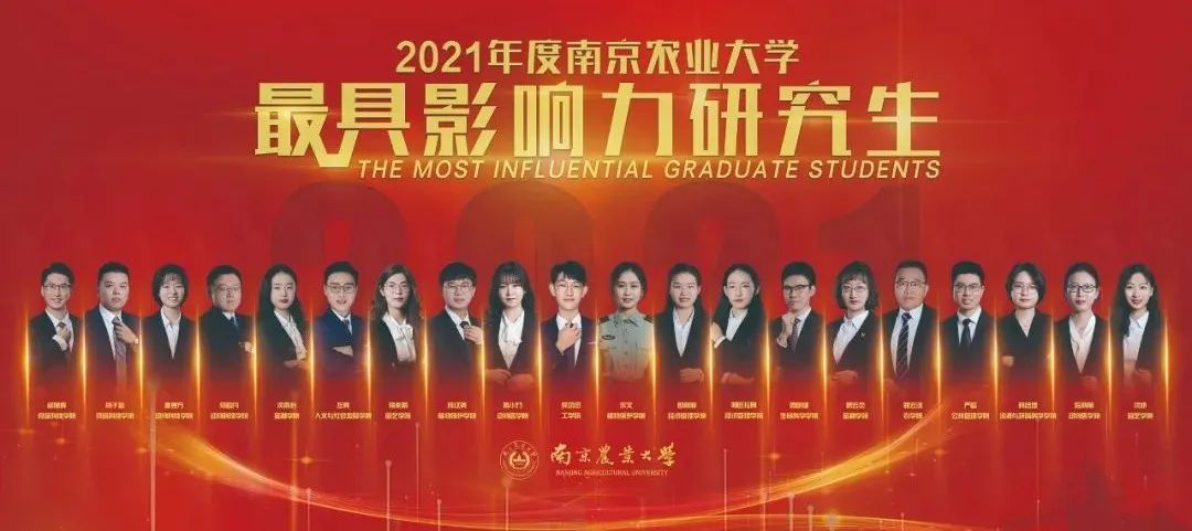 2021年度南农最具影响力研究生揭晓！学长学姐祝你考研成功！