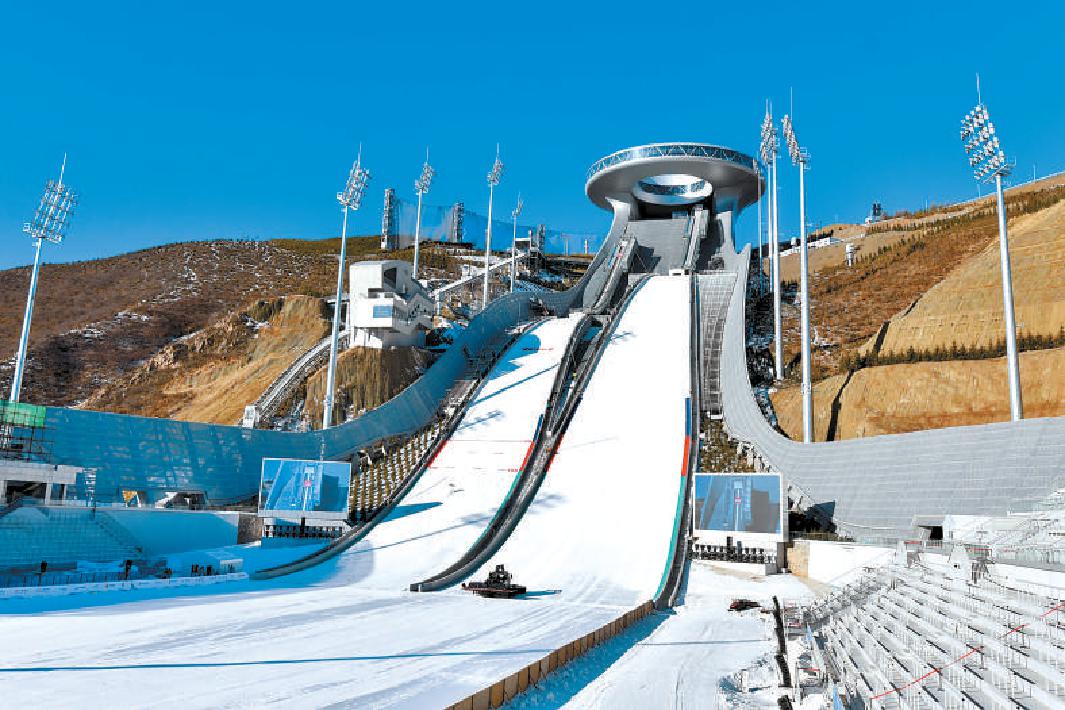 冬奥会滑雪跑道图片