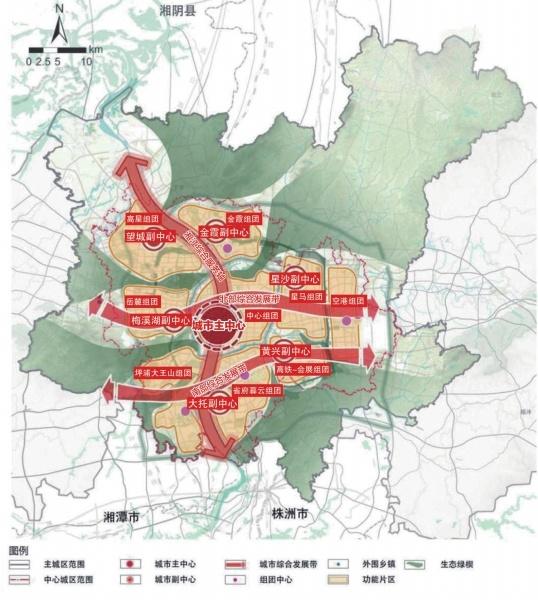 2025年长沙会发展成什么模样?1200万人口,建设十大片区