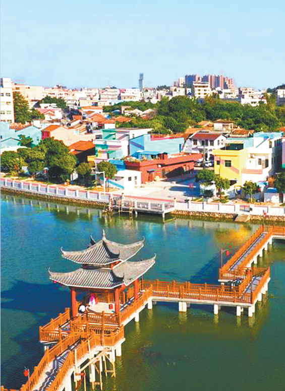 横沥镇山厦村整治后成了远近闻名的"彩虹村".(资料图片)