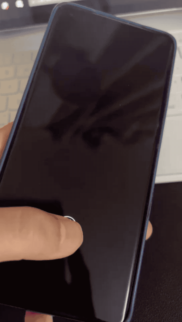 ▲&nbsp;息屏无法指纹解锁