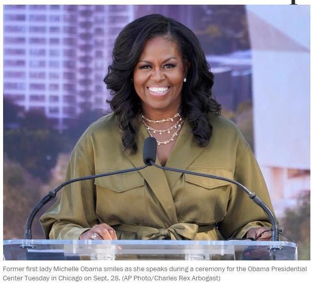 美知名播客主播若奥巴马夫人参选美国总统肯定赢但有前提