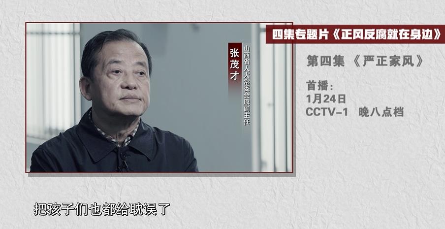 张茂才(山西省人大常委会原副主任):我自己也没把握住,把孩子们也都给