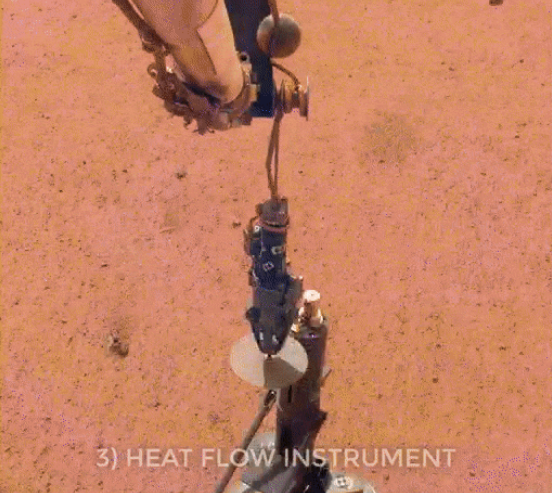 洞察号移动热流探测仪过程实拍