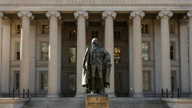 资料图：美国财政部大楼