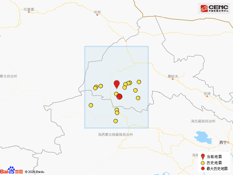震中简介:肃北蒙古族自治县隶属于甘肃省酒泉市,位于河西走廊西端南北