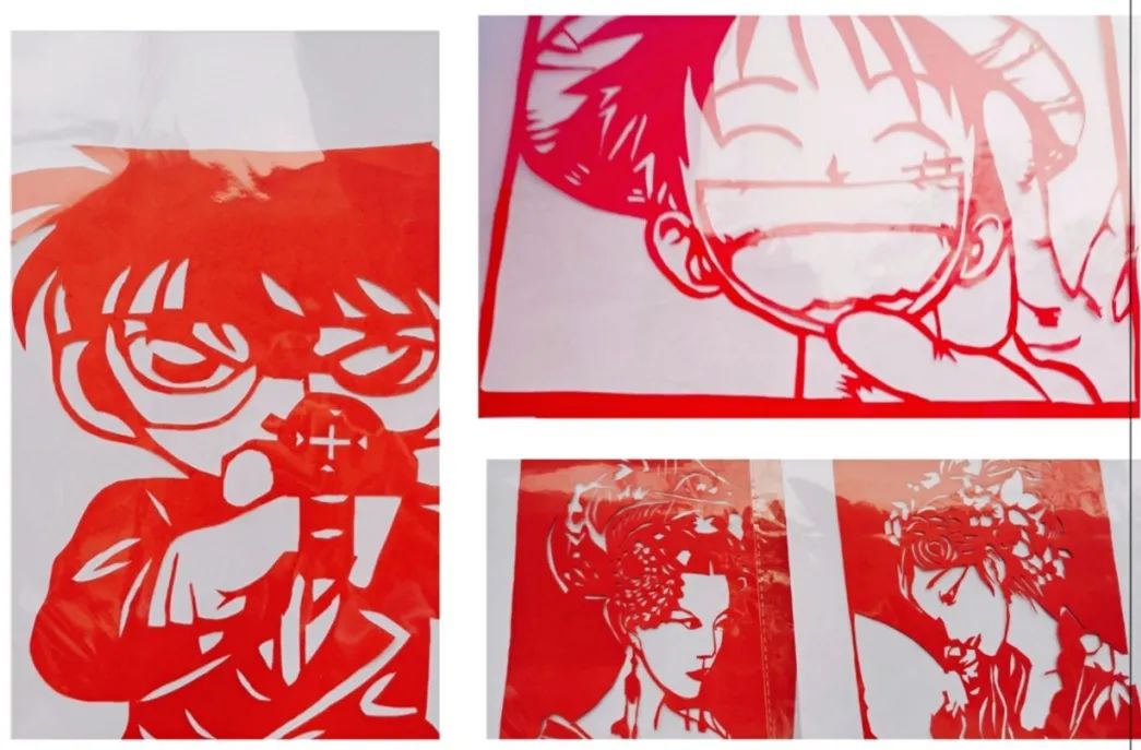 柯南,路飞前来报到抗疫剪纸作品书法作品展示结绳作品展示展示part