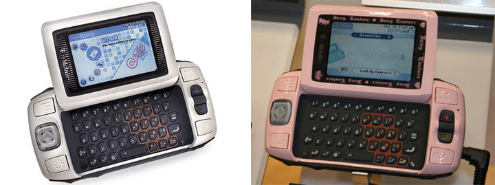 ▲ Sidekick II 的清淡机型(图左)和 Juicy Couture 版本(图右)