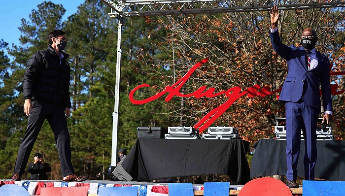 美媒宣布民主党赢得佐治亚州参议员决选 再拿一席可控制国会两院