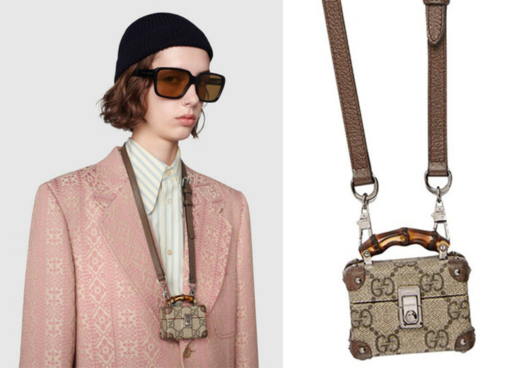 ▲ 价值 1100 美元的 Gucci Beige AirPods 珍惜套。 图片来自:Gucci 官网