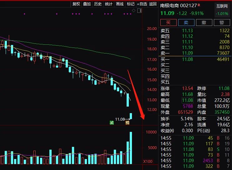 南极电商连续跌停闪崩：18万股民懵了 机构指出6大疑点