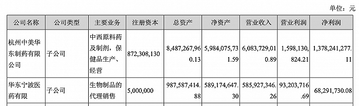 图片来源：华东医药2020年中报