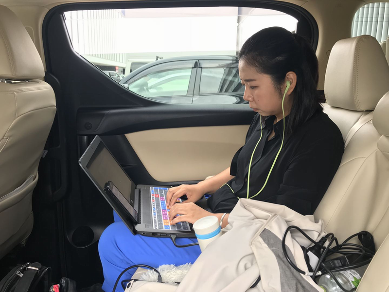 △2018年9月7日记者在赶往北海道地震震中地区的途中写稿