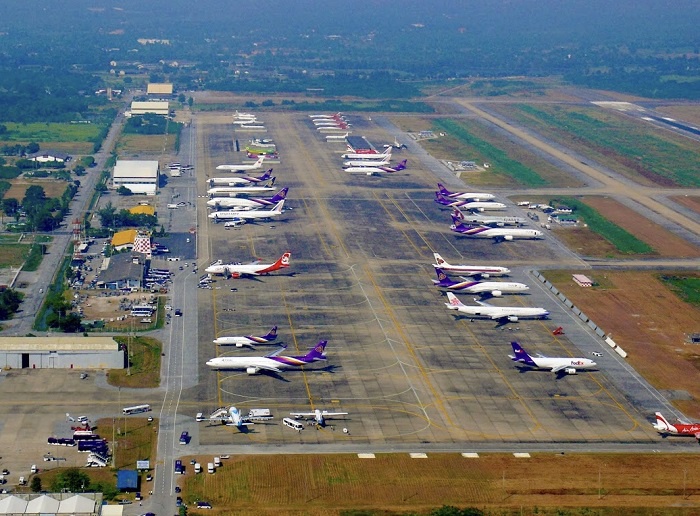 受新冠肺炎疫情影响 泰国乌塔堡国际机场停飞
