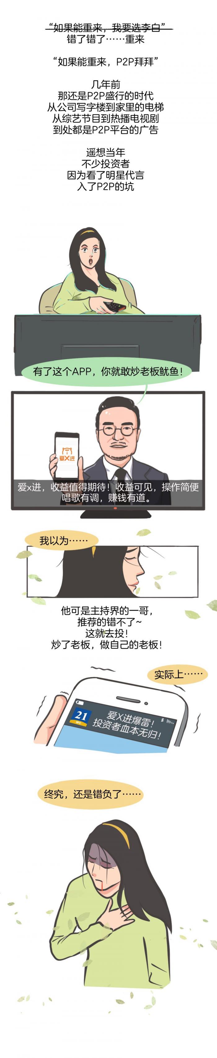 “韭菜”自述：我是这样被明星代言P2P坑的...