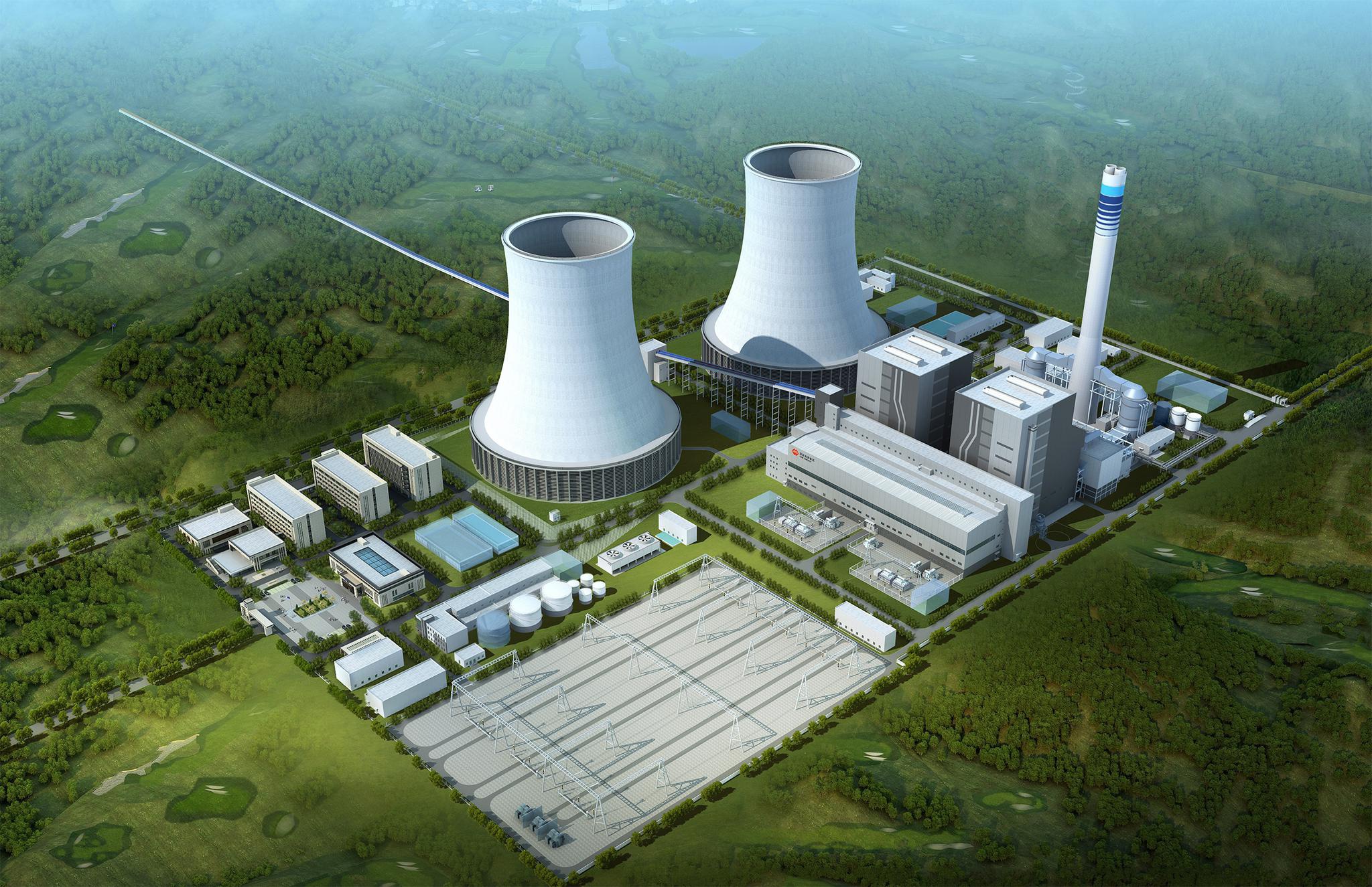 国网能源准东电厂项目效果图