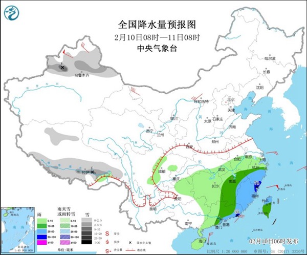 今日各地气温稳步回升 江南华南局地将迎暴雨