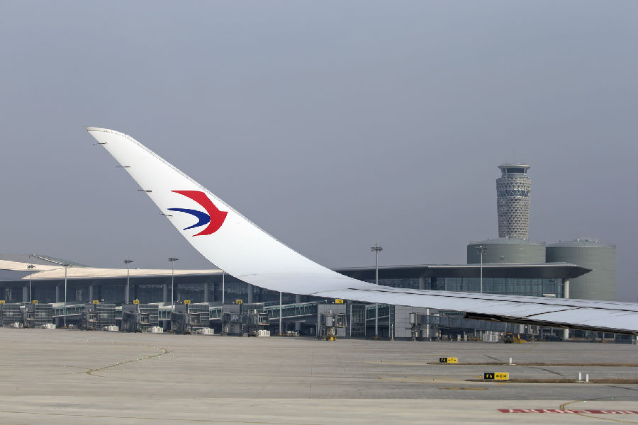 东航派出旗舰机型a350 圆满完成青岛胶东国际机场建设工程试飞任务|东