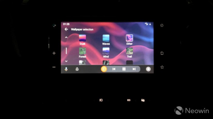 Android Auto终于也带来壁纸更换功能