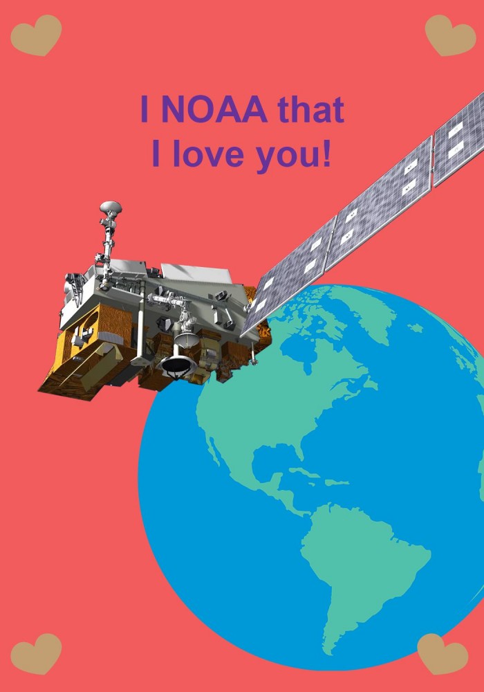[图]NOAA分享卫星主题的情人节卡片