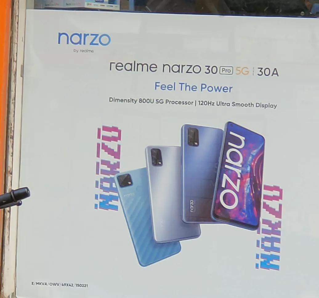 Realme Narzo 30 Pro 5G规格信息与外形图案在泄露的海报中出现