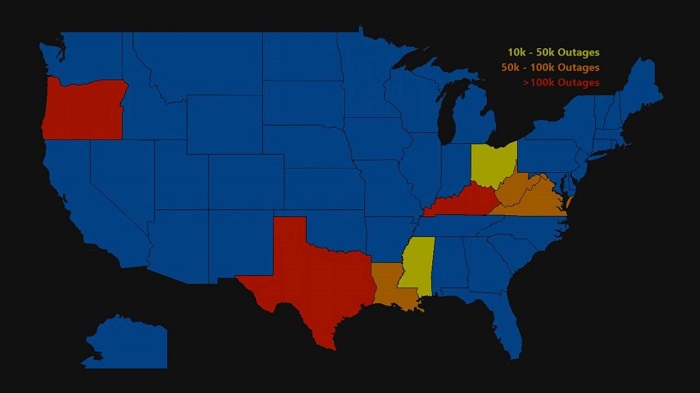 截图（来自：PowerOutage.us）