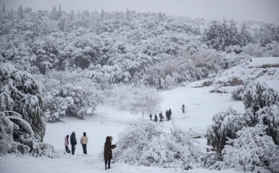 受大雪影响 希腊阿提卡北部一城市进入紧急状态