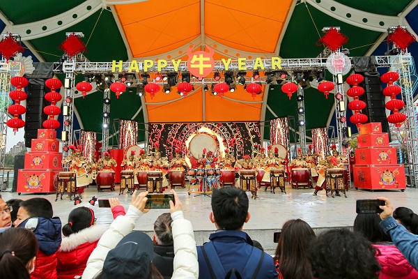 图说：非遗绛州鼓乐表演