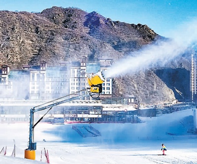 宏达公司生产的造雪机支架。