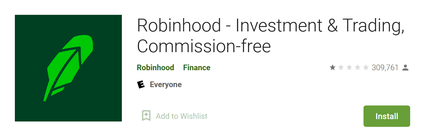 Robinhood在Google Play的评级再创新低：跌至1星