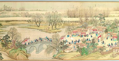    藏于法国吉美国立亚洲艺术博物馆的《康熙南巡图》第四卷（局部）