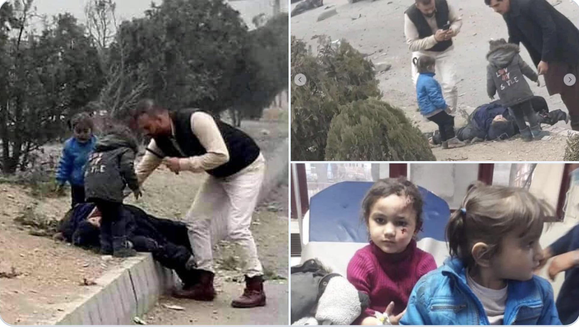 “妈妈，起来！”阿富汗首都发生爆炸，儿童在受伤母亲旁哭喊