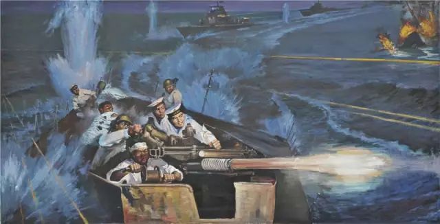 油画《崇武以东海战》