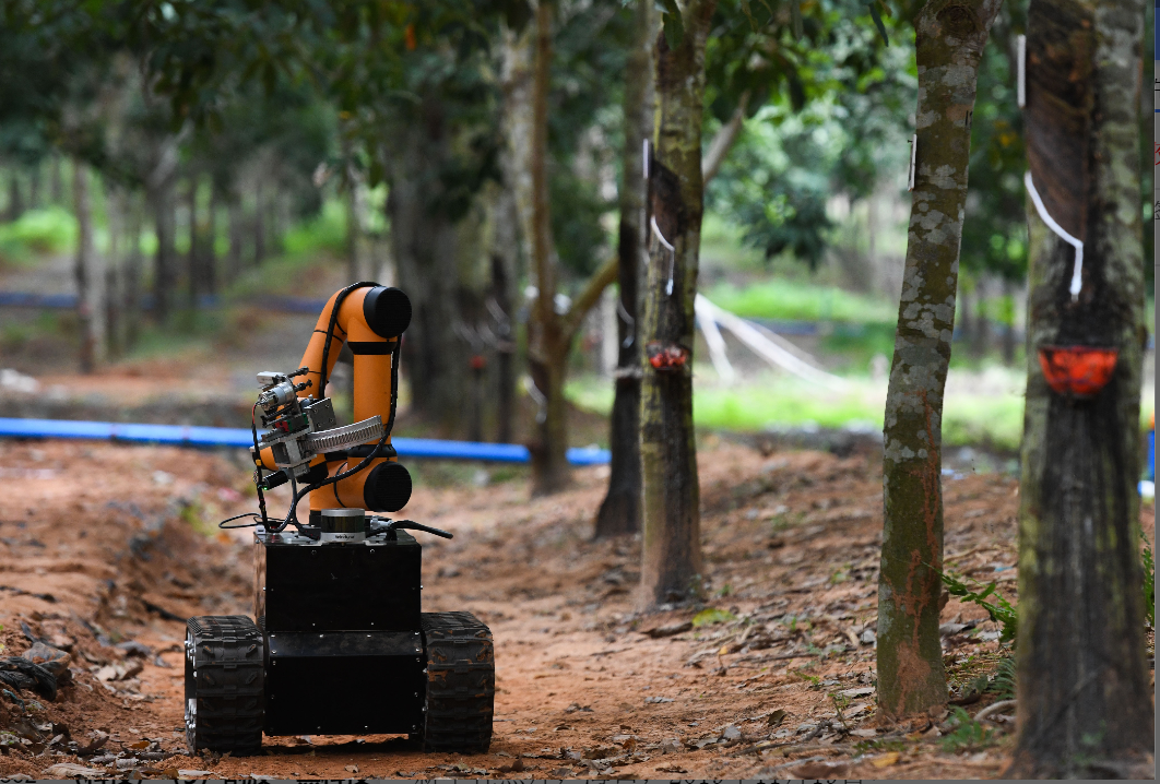 割胶机 新华社记者 杨冠宇 摄在减少种植环节亏损基础上,橡胶产业走出