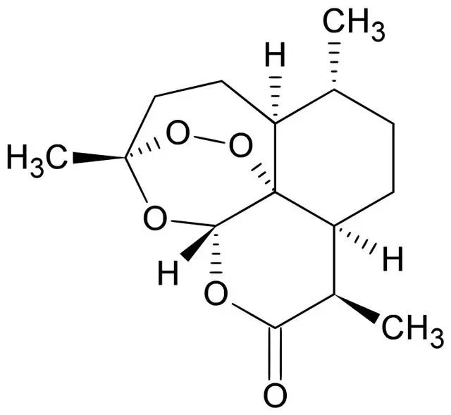 ▲青蒿素的分子结构