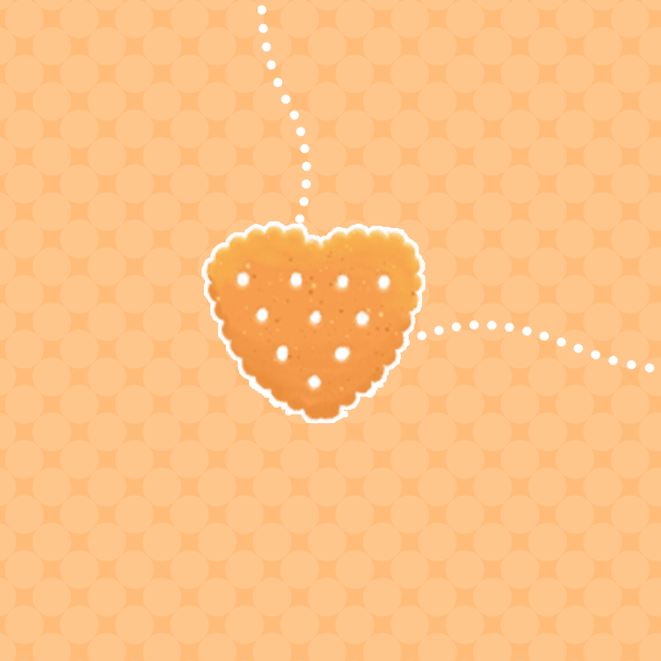 心型菜园小饼是幸运的象征；图片来源：微博@Glico