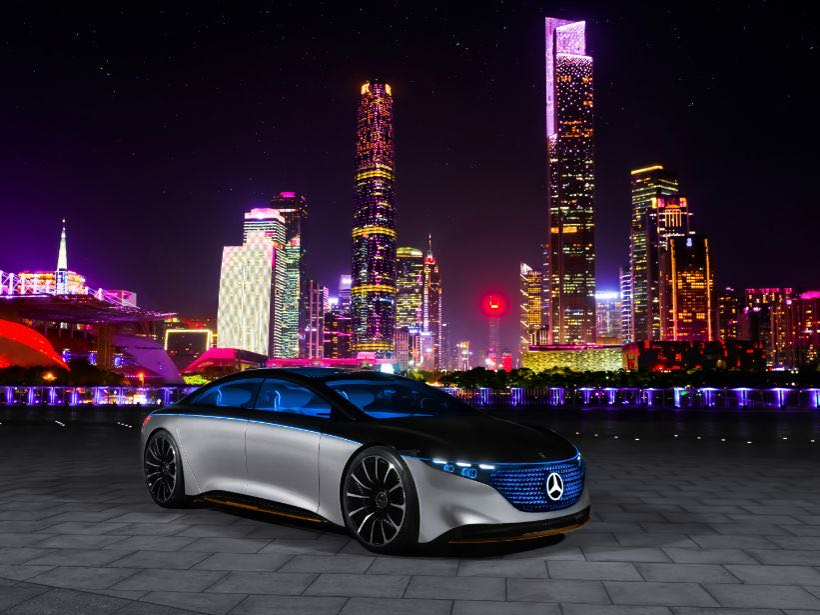 根据规划，配套宁德时代电池模组的奔驰EQS纯电豪华轿车将于2021年推出；图片来源：梅赛德斯-奔驰