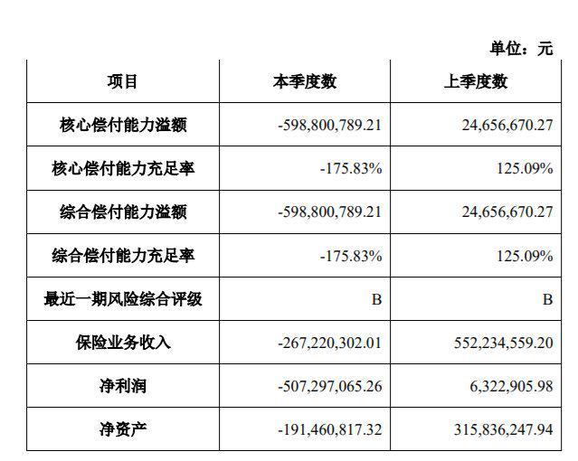 数据来源：安心财险2020年四季度偿付能力报告
