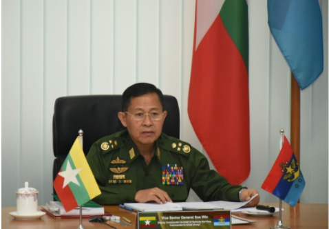 缅甸国防军与联合国缅甸问题特使举行视频会议