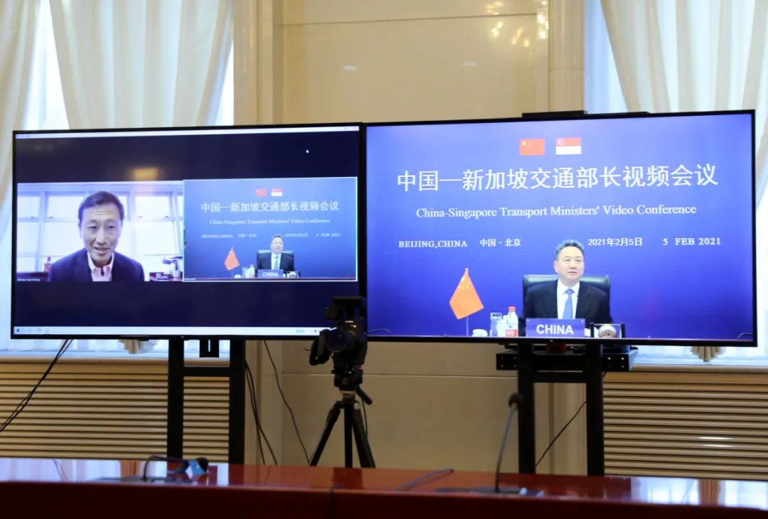 交通运输部部长李小鹏会见新加坡交通部部长 手机新浪网