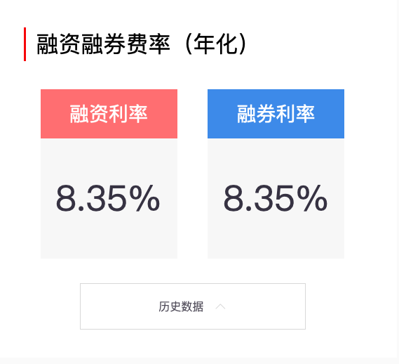 由上至下依次为中信、华泰、中泰、九州证券和东方财富证券官网公布的两融费率