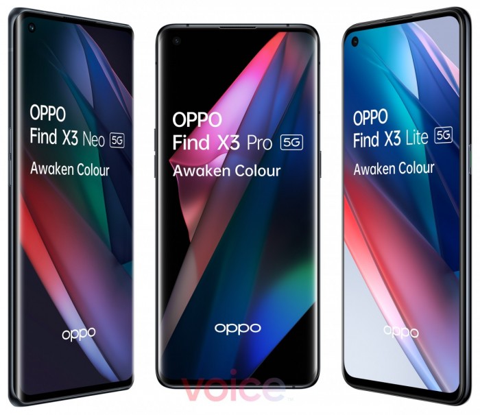 OPPO Find X3系列细节图片泄露：包含X3 Pro、X3 Neo和X3 Lite