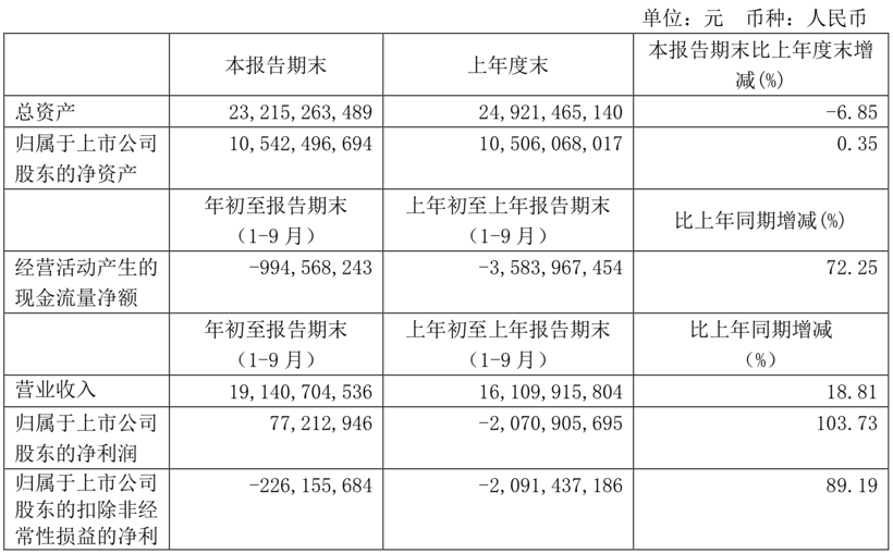 图片来源：ST庞大三季报