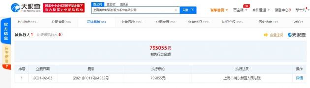 上海美特斯邦威成被执行人 执行标的超79万
